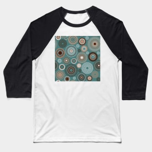 Kopie von Kopie von Kopie von Kopie von Kopie von Kopie von colorful circles | green and coral Baseball T-Shirt